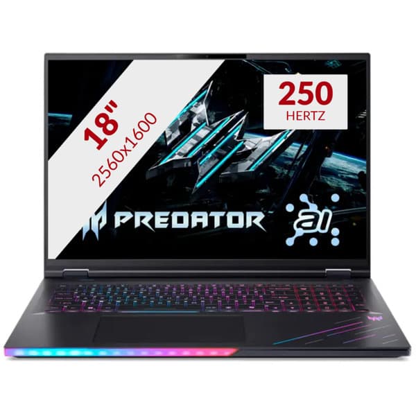 Predator Helios 18 AI PH18-73-9682 18\" gaming laptop - View 1