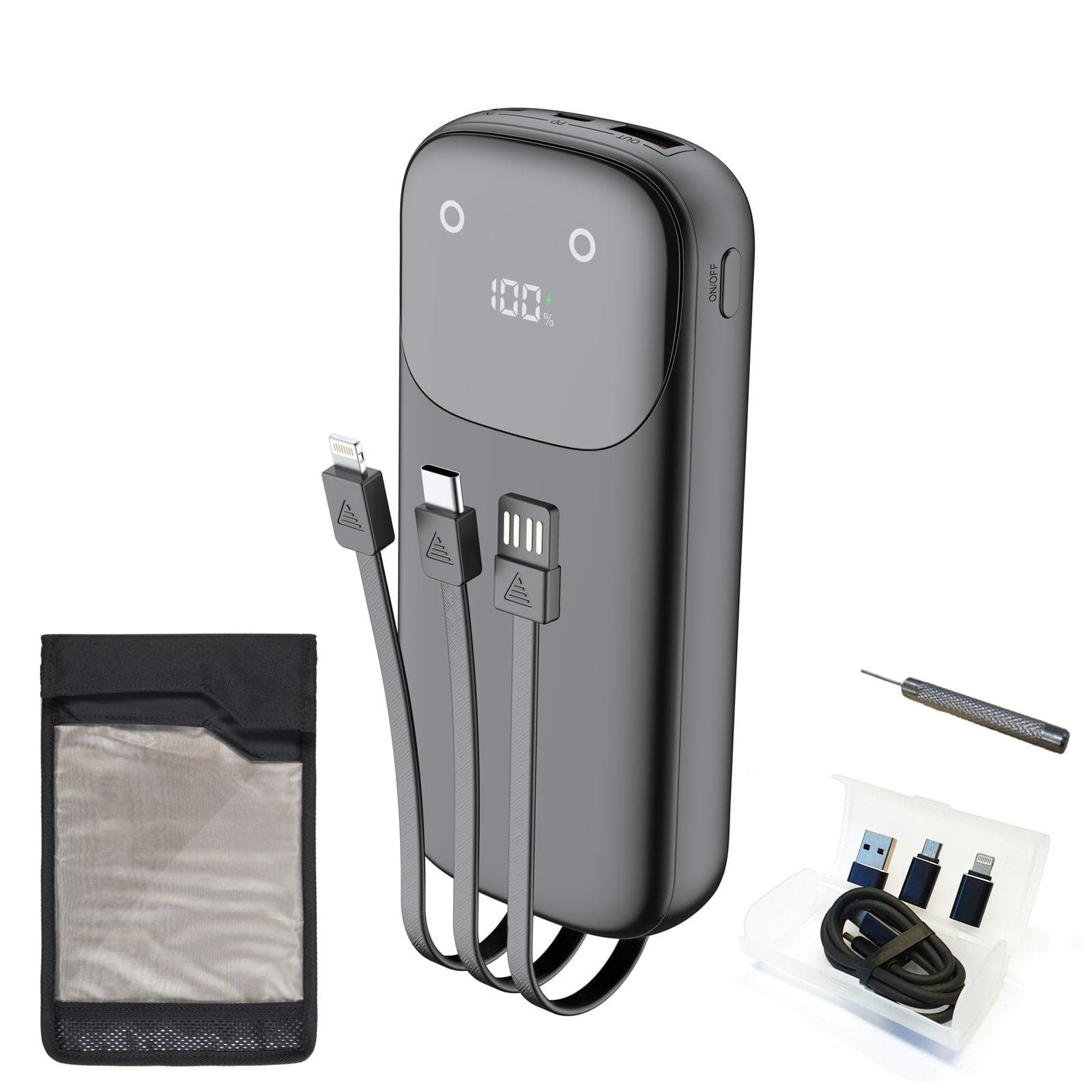 FoneFunShop Battery Powered Faraday Bag Seizure Kit (SK1) - View 1
