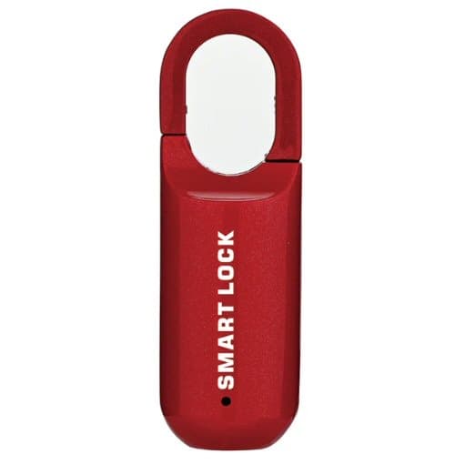 Smart Fingerprint Padlock Biometric Red for Luggage Suitcase Locker Waterproof Portable - View 1