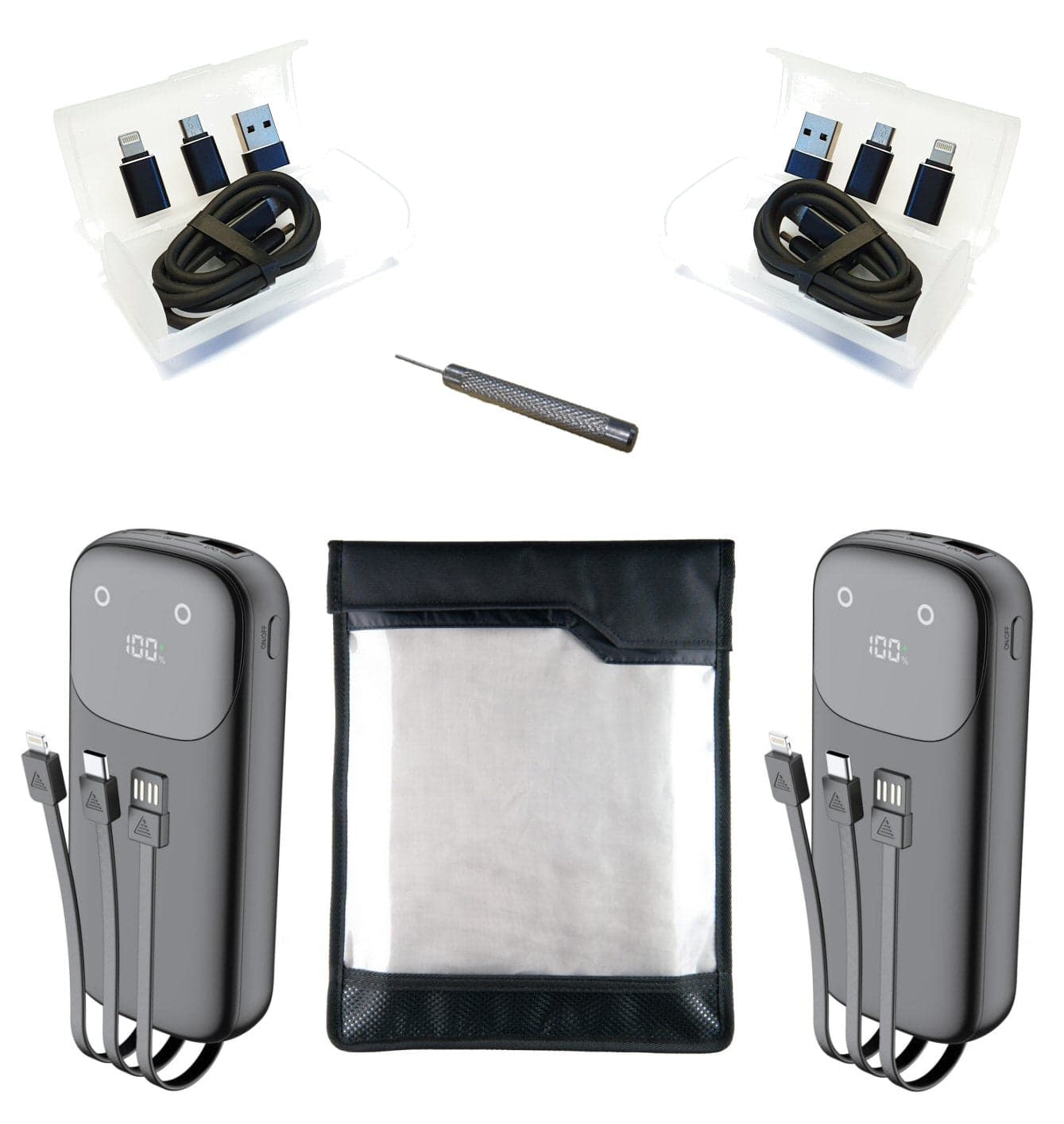 FoneFunShop Battery Powered Faraday Bag Seizure Kit XL (SK1XL) - View 1
