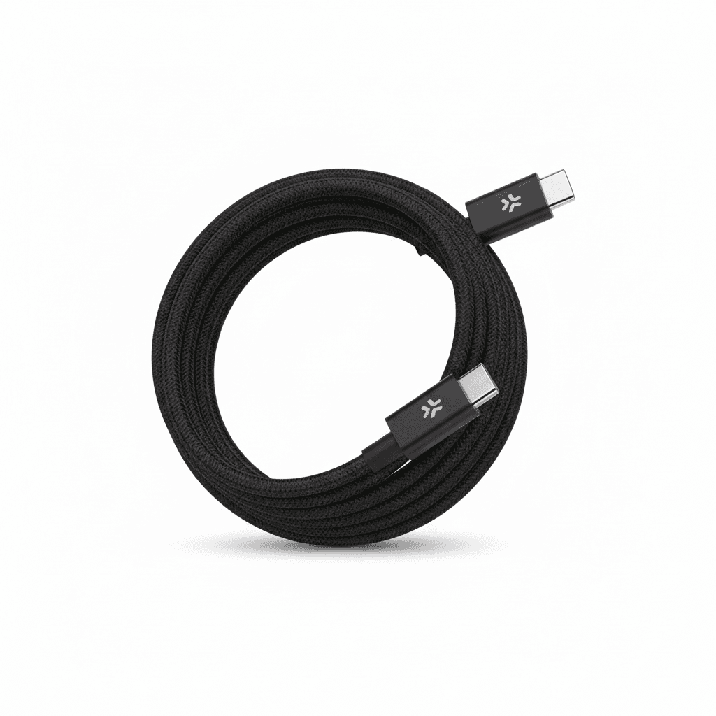 Celly USB-C naar USB-C Kabel 1m Magnetisch Gevlochten Snelladen 60W Anti-Klit - View 1