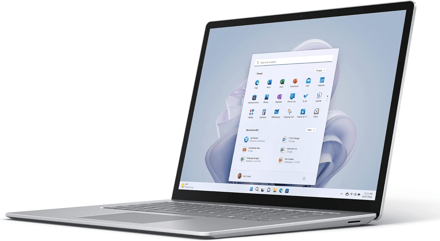 Microsoft Surface Laptop 5 i5-1235U/16GB/512GB SSD/13.5"/2K/Touchscreen/W11/Platina/Frans - View 1
