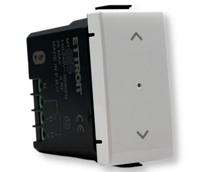 ElektroNova MTZB1202 Slimme Zigbee WiFi-knop voor rolluiken, compatibel met Bticino Matix - View 1