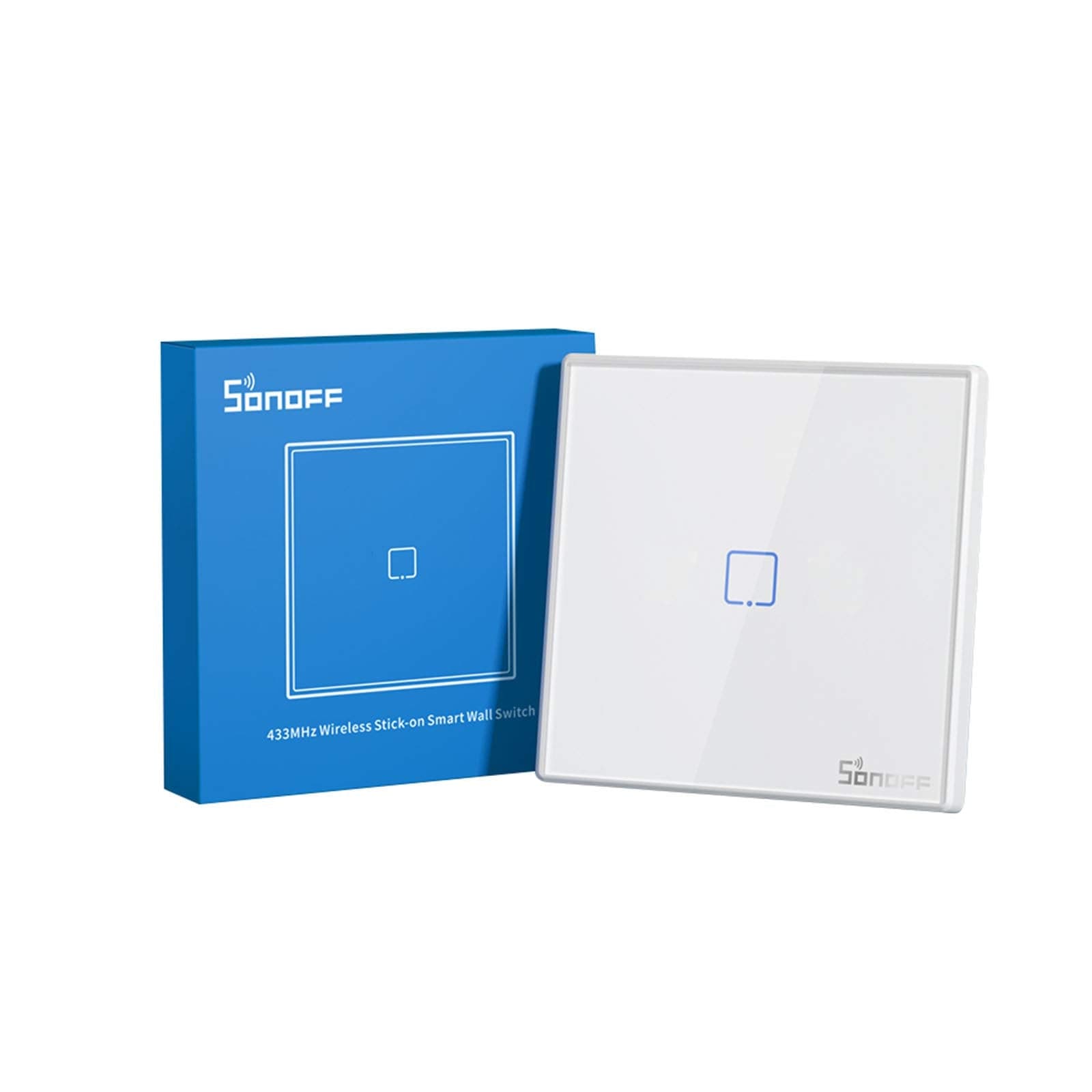 Drukknop SONOFF T2EU1C-RF, wandpaneel type 86, RF-afstandsbediening 433 MHz - View 1