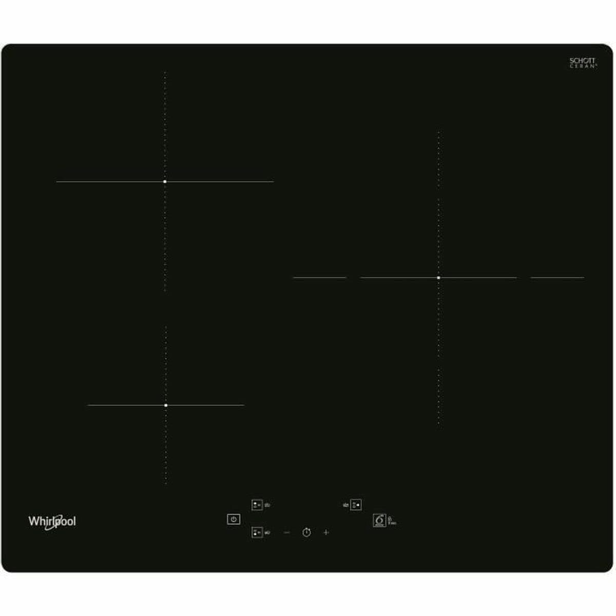 Whirlpool WS Q1160 NE Inductiekookplaat 59 cm 3 zones 7.2 kW Zwart - View 1