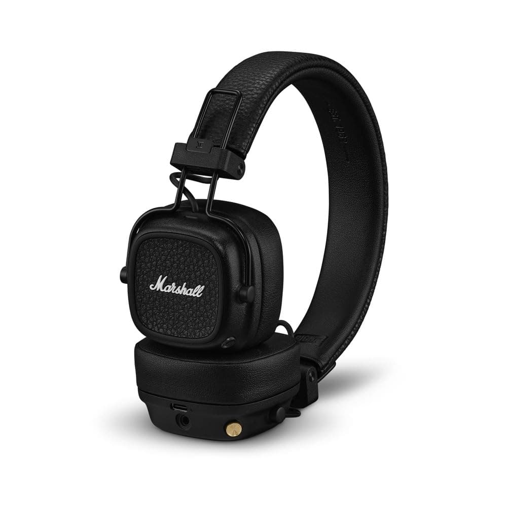 Marshall Major V Draadloze Bluetooth-hoofdtelefoon met 100u batterijduur Zwart - View 1