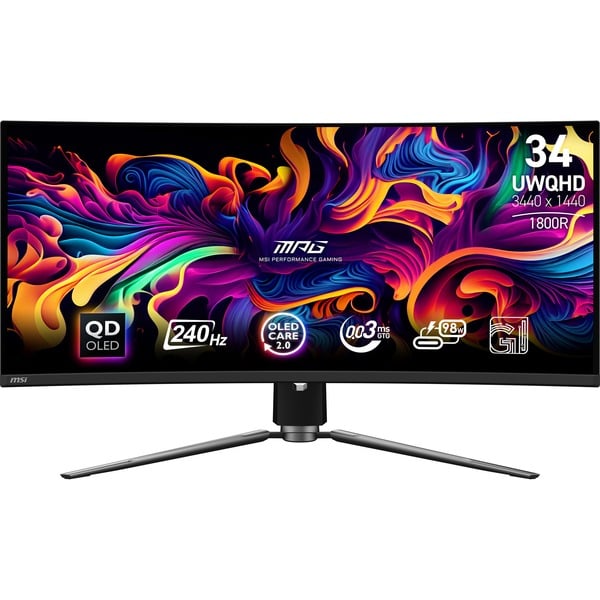 MPG 341CQPX QD-OLED 34.18\" Curved UltraWide gaming monitor